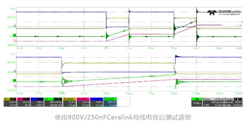 使用900V，250nFCeralink母线电容后测试波形.JPG