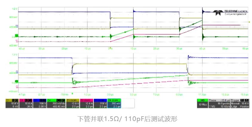 下管并联1.5Ω，110pF后测试波形.JPG