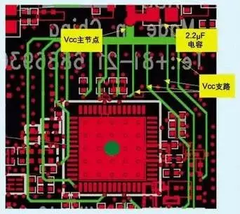 星型连接的Vcc布线方案